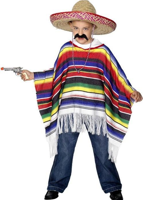 Produktbild Smiffys Mexikaner Poncho (104, 110, 116, 122, 128, 134, 140)
