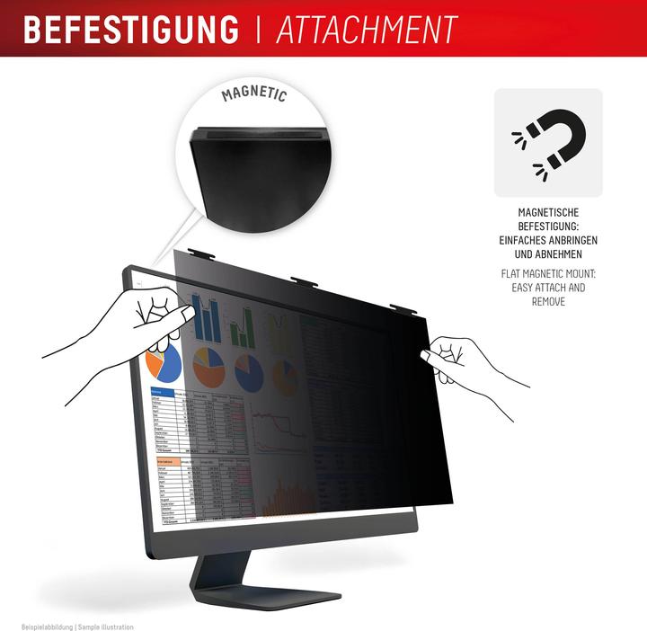 Produktbild Displex Privacy Safe, Desktop Monitor Blickschutzfilter (27", 16 : 10)