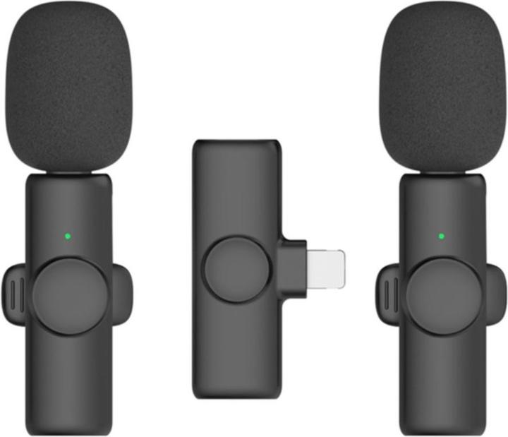 Immagine prodotto Apfelkiste Microfono lavalier a 360° con Lightning - set wireless per smartphone (3 pz.)