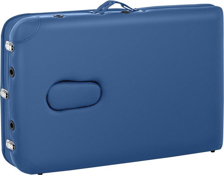 Produktbild Physa Massageliege klappbar Massagebank Massagetisch Holzrahmen 180 kg blau