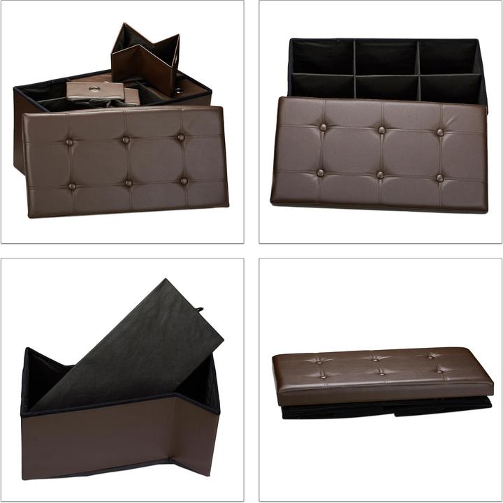 Image du produit Relaxdays Banquette de rangement (76 cm)