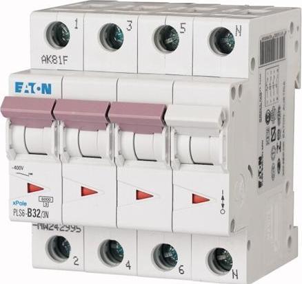 Eaton Pls6-c32/3n-mw - miniature circuit breaker mcb