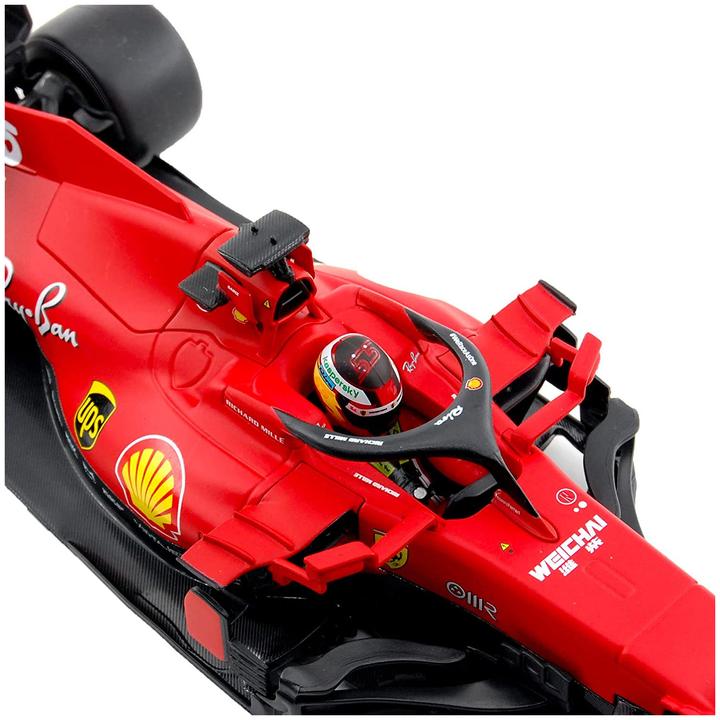 Actual product image Bburago Ferrari F1 2021 #55 Sainz 1/18