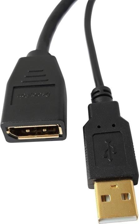 Actual product image Techly Adapter HDMI M to DisplayPort F + USB-A M 4Kx2K 30Hz (HDMI, 1.10 cm)