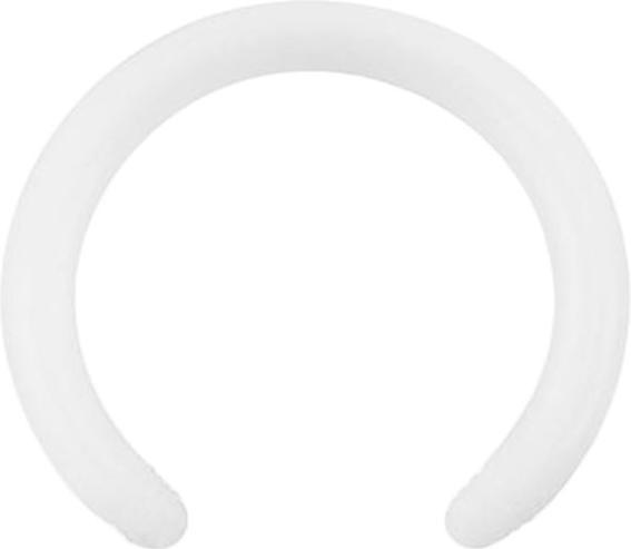 Immagine prodotto Star Piercing Asta micro circolare bianca (senza ottone, Bioflex)