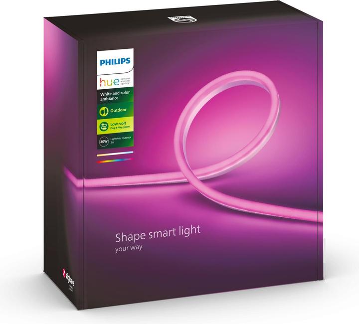 Immagine prodotto Philips Hue Outdoor Lightstrip BT (RGBW, 200 cm, Esterno)