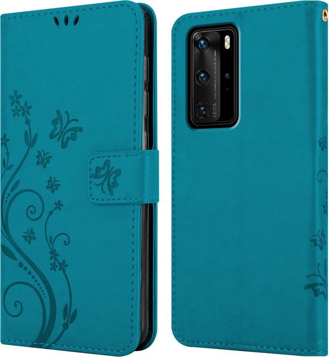 Actual product image Cadorabo Flower Book Cover (Huawei P40 Pro)