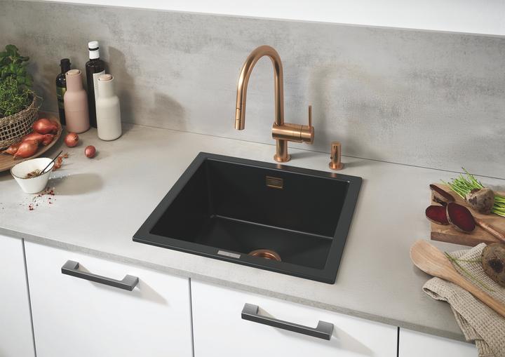 Image du produit Grohe Robinet de cuisine avec douchette Minta warm sunset brossé 32321