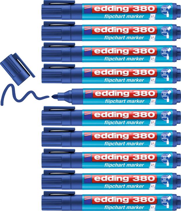 Produktbild Edding Flipchart Marker 380 (Blau, 3 mm, 1 x)