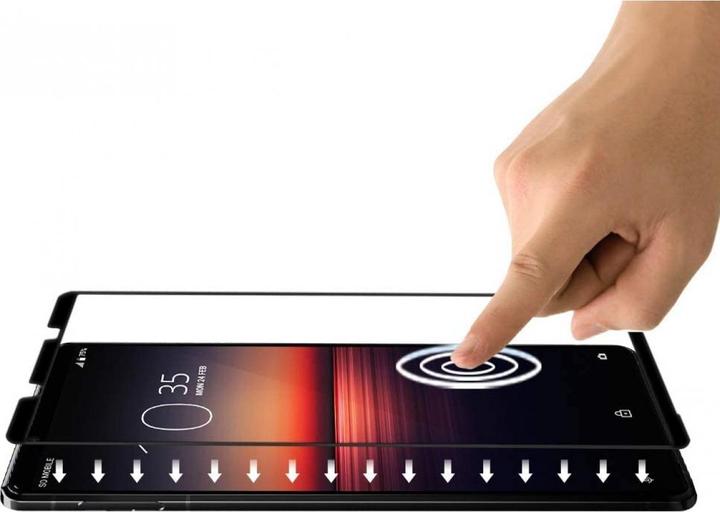 Produktbild Screenguard Sony Xperia 1 III Full Screen Panzerglas Schutzfolie 2.5D 9H (1 Stück, Sony Xperia 1 III)