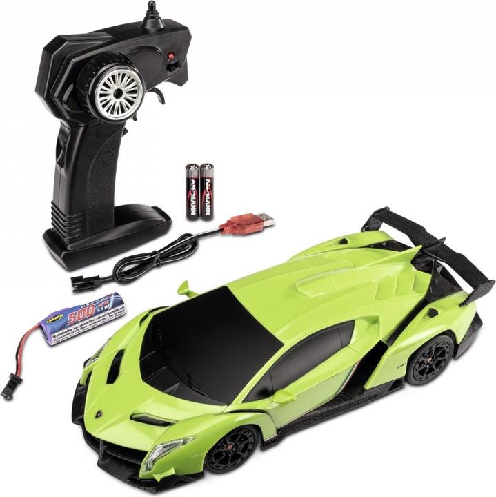 Productafbeelding Carson 1:24 Lamborgh.Veneno 2.4G 100% RTR groen (RTR Gereed voor gebruik)