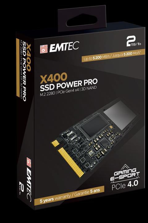 Image du produit Emtec X400 Power Pro (2000 Go, M.2 2280)