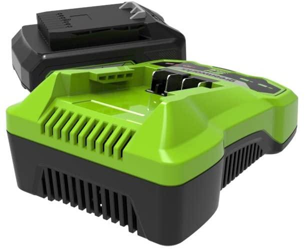Actual product image Greenworks 24V battery G24B2 and charger G24UC (24 V)