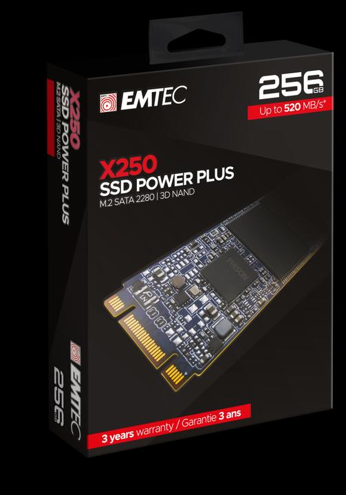 Produktbild Emtec Festplatten-SSD X250 256 GB M.2 2280 SATA III (ECSSD256GX250) (256 GB, M.2 2280)