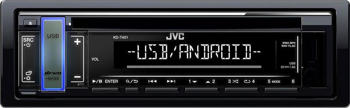 Productafbeelding JVC KD-T401 Zwart