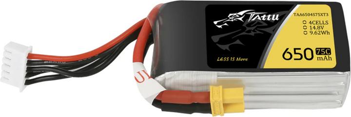 Productafbeelding Tattu RC batterij LiPo 650 mAh 14,8 V 75C (14.80 V, 650 mAh)