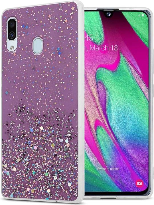 Viola con glitter