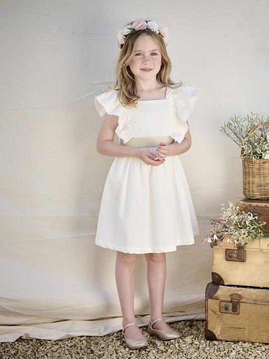 Image du produit Vertbaudet Festliches Mädchen Kleid mit goldenem Gürtel (92)