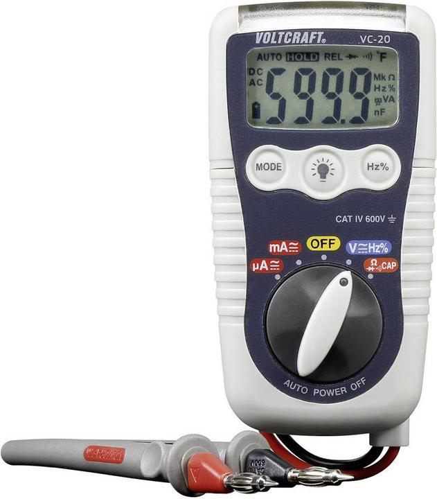Image du produit Voltcraft Multimètre portable numérique VC-20 (CAT IV 600V)