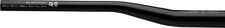 Actual product image Title AH1 MTB Handlebar 35 mm - 38 mm Rise - Black (35 mm)