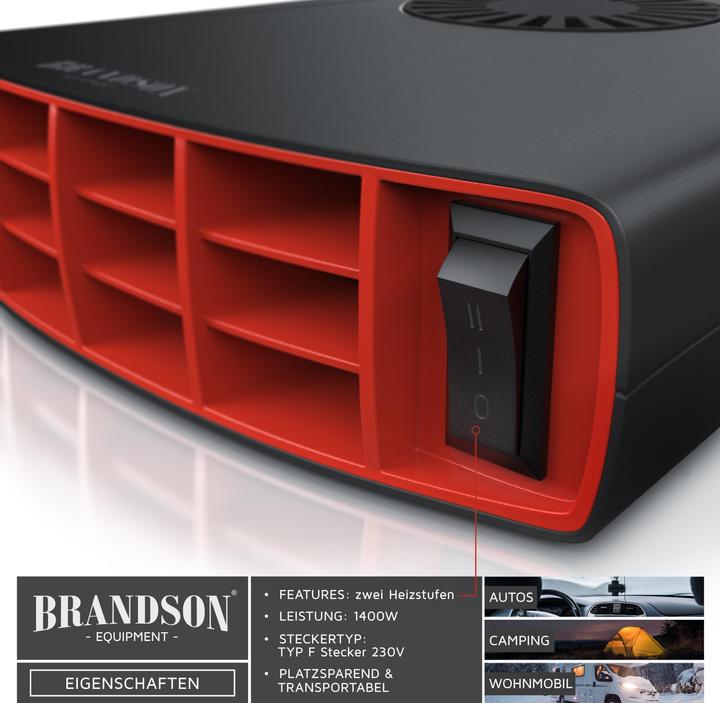 Produktbild Brandson Innenraumheizung - mobile Auto Heizung - PKW - Komfort Entfroster Standheizung Heizlüfter (1400 W)