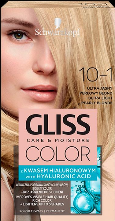 Schwarzkopf Gliss Color Hair Dye 10-1 Ultra Light Pearl For light hair (10-1 Ultra Light Pearl For light hair)