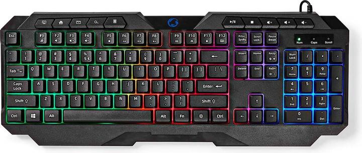 Immagine prodotto Nedis Tastiera da gioco cablata | USB Tipo-A | Tasti a membrana | LED | QWERTY | Layout USA | Lunghezza (Ing. Int., Cablato)
