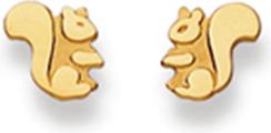 Natsumi Schmuck Ohrstecker Eichhorn Gold 18K/750 (750/18 K Gelbgold)