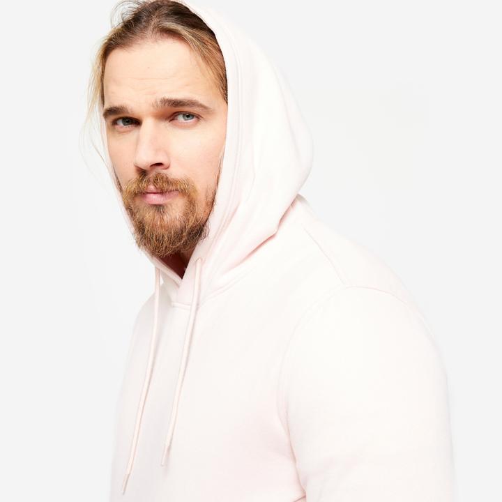 Produktbild Domyos Hoodie Herren warm Baumwollgewebe - rosa (S)