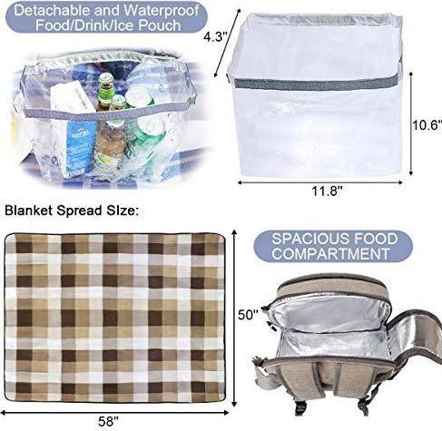 Produktbild Sunflora Picknickrucksack Set