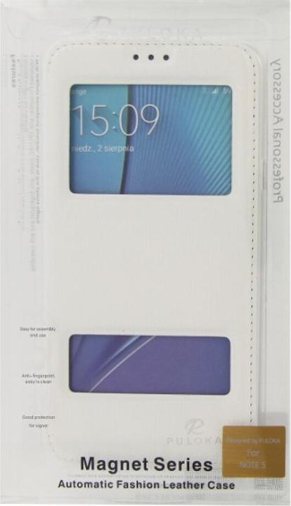 Image du produit Puloka Étui à rabat Samsung Galaxy Note 5 blanc (Samsung Galaxy Note 5)
