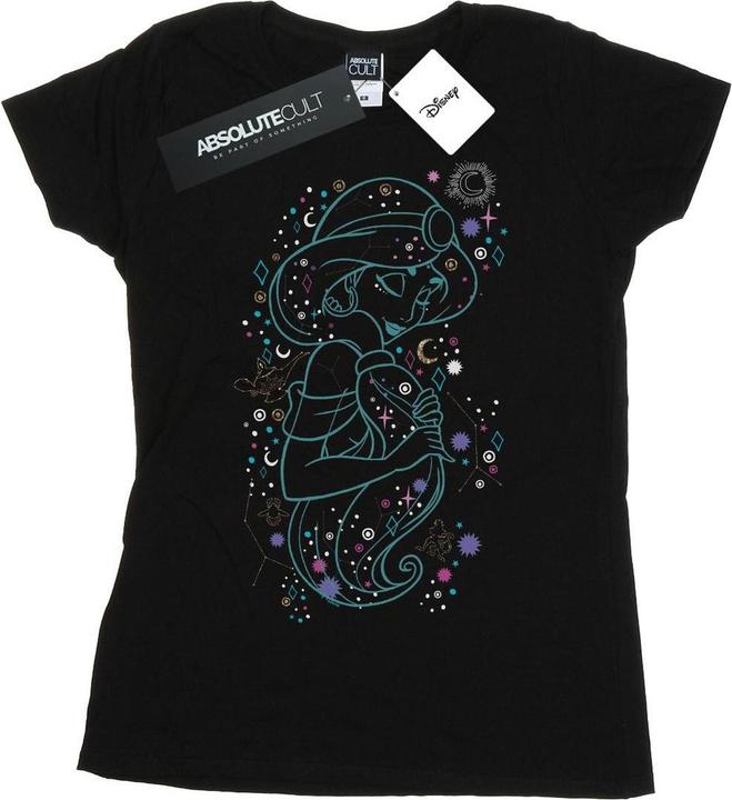 Actual product image Disney Womens/Ladies Aladdin Princess Jasmine Written In The Stars Cotton T-Shirt (L)