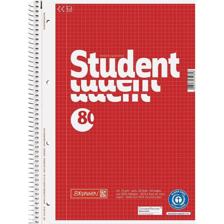 Immagine prodotto Blocco del collegio (A4, Quadretti, Copertina morbida)