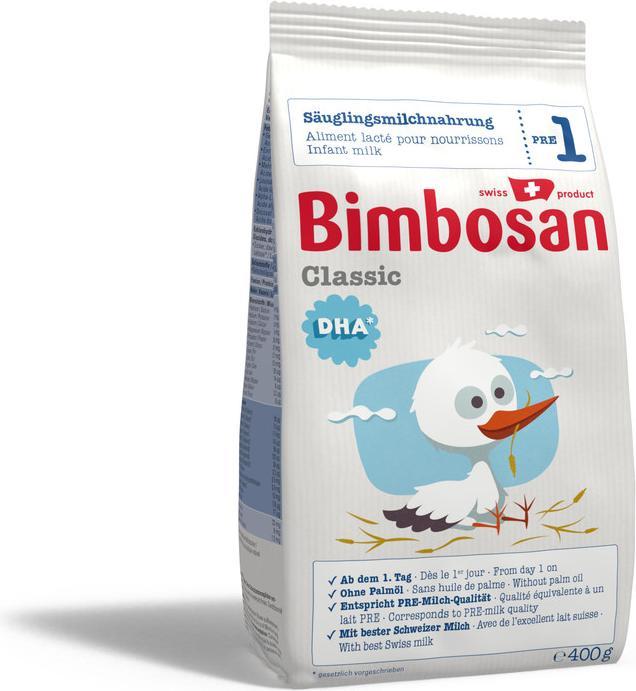 Actual product image Bimbosan Classic 1 (400 g, from birth)