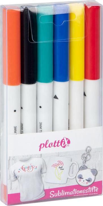 Actual product image PlottiX Sublimation pens Basic Set (6 colors)