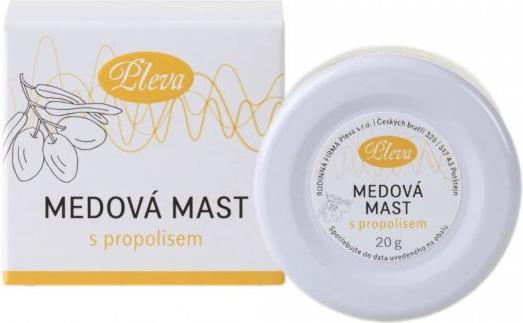 Actual product image Pleva Honey ointment with propolis - 20g (Body lotion)