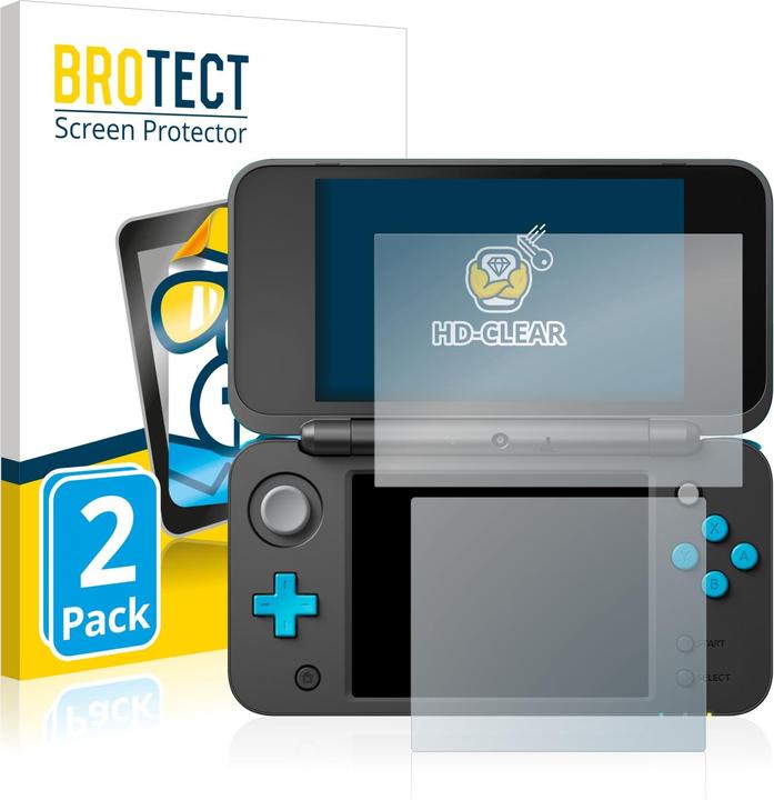 Actual product image BROTECT Screen Protector Clear (2 Piece, 2DS XL)