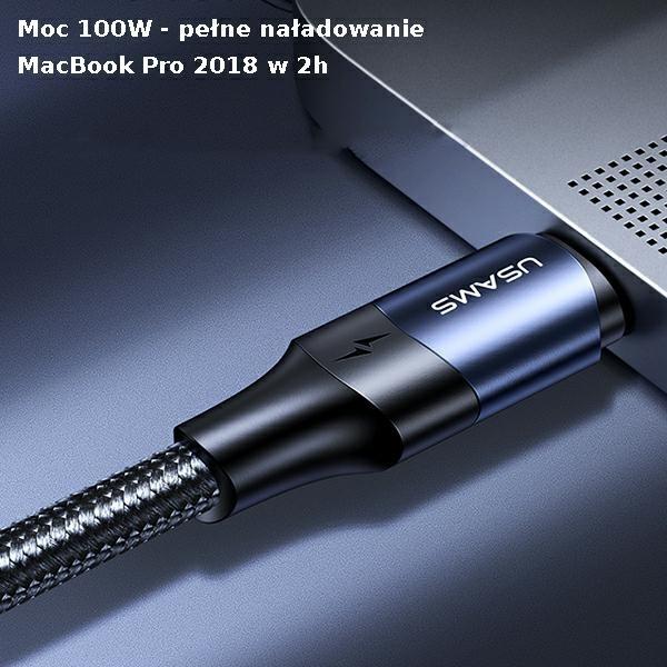 Actual product image Usams USB C — USB C (3 m, USB 2.0)
