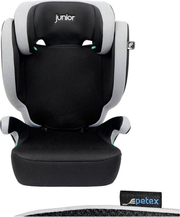 Petex Basic Plus 1601 grijs HDPE volgens ECE R129 Kinderzitje grijs (Kinderzitje, ECE R129/i-Size standaard)