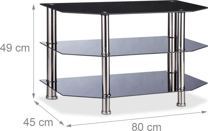Image du produit Relaxdays Table de télévision (80 x 45 x 49 cm)