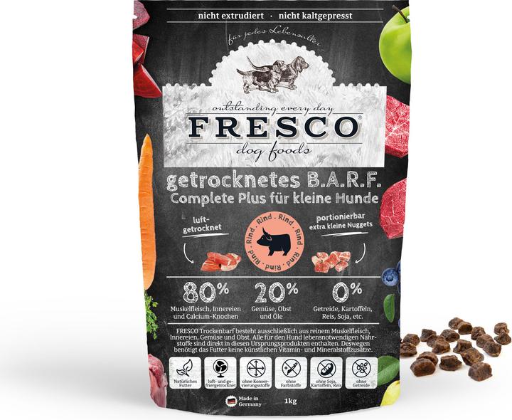 Produktbild Fresco Trockenbarf Complete Plus Mini Rind (Adult, Senior, Junior, 1 Stk., 2500 g)