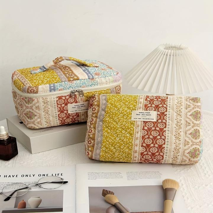 Actual product image Only-Bags.Store Cosmetic bag made of cotton with large capacity -, not waterproof, odourless