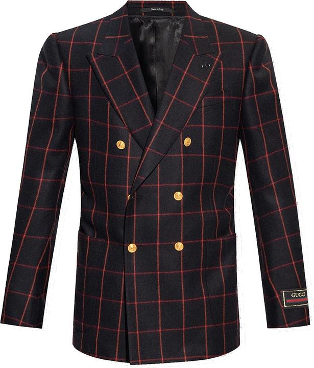 Produktbild Gucci Wool Checked Blazer (48)