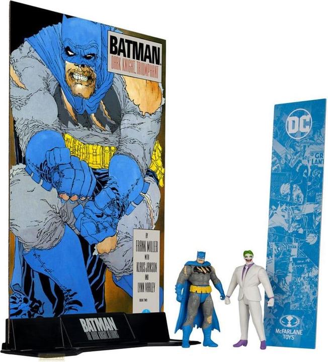Produktbild McFarlane DC Direct Page Punchers Actionfiguren 2er-Pack Batman & The Joker (Batman: The Dark Knight Returns)