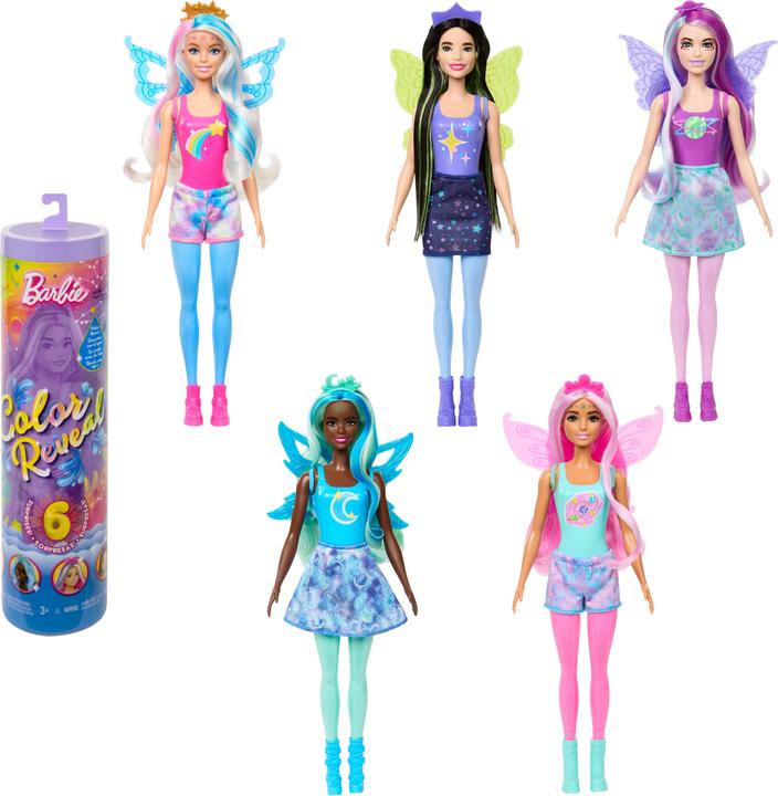 Actual product image Barbie Color Reveal Rainbow Galaxy Series CDU
