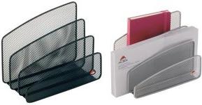 Alba Letter stand MESHLETTER M, made of wire metal, grey 3 letter compartments, dimensions: (W)180 x