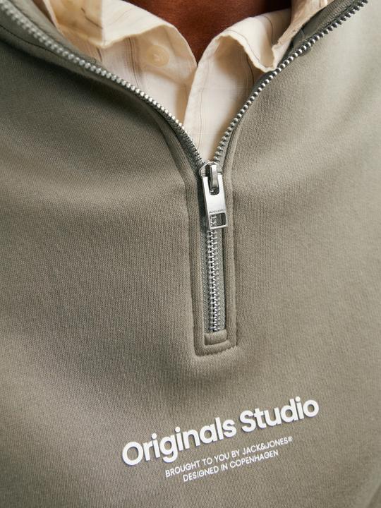 Produktbild Jack & Jones Text Sweatshirt mit halbem Reissverschluss Sweatshirt mit halbem Reissverschluss (XXL)