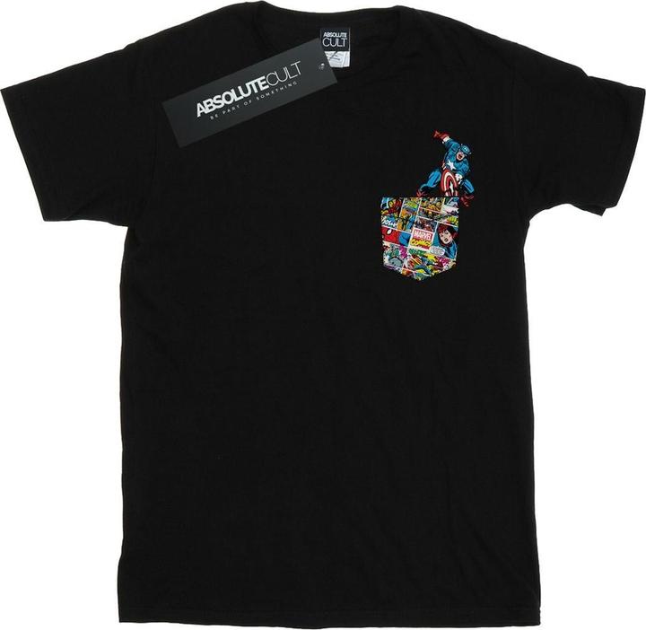 Produktbild Captain America Faux Pocket TShirt (M)