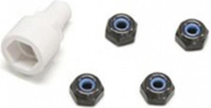 Kyosho Color Nylon Nut Black