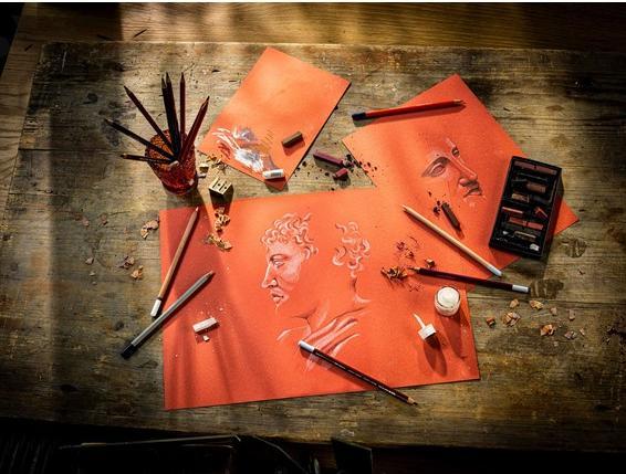 Immagine prodotto Rembrandt Blocco da colorare Toned A4, 50 fogli, rosso (A4)